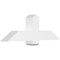 Ekena Millwork Eugene Architectural Grade PVC Gable Bracket, 48"W x 16"H x 6"D x 6"F, 8/12 Pitch GBP048X16X0606EUG00 - alternate 1
